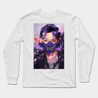 Oni Masked Girl Long Sleeve T-Shirt